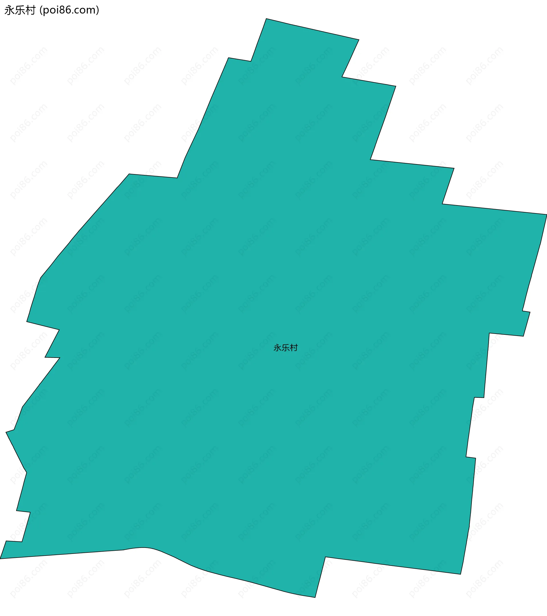 永乐村边界地图