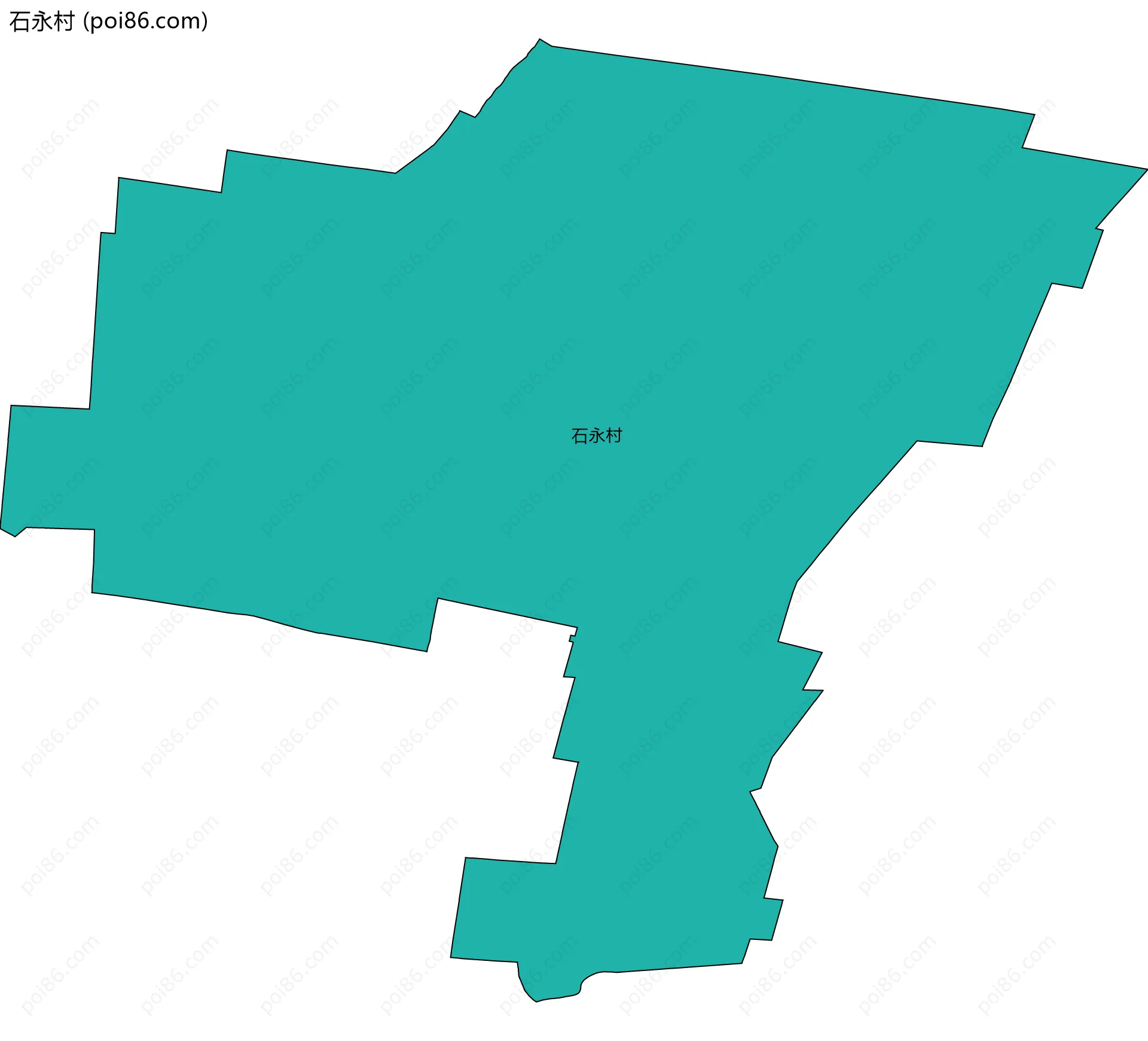 石永村边界地图