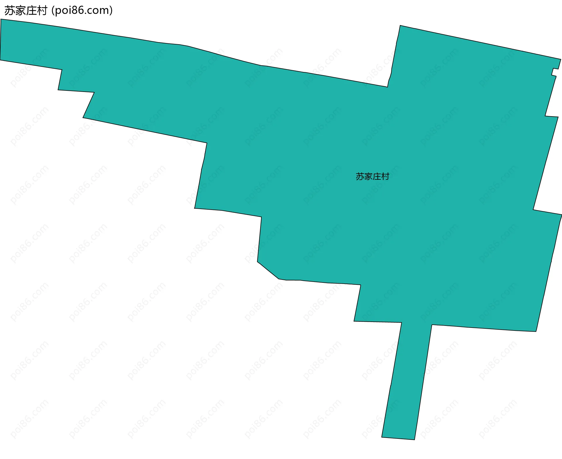 苏家庄村边界地图