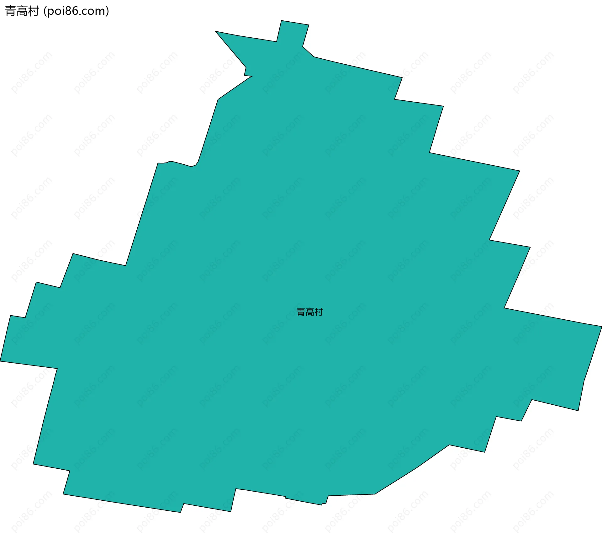 青高村边界地图