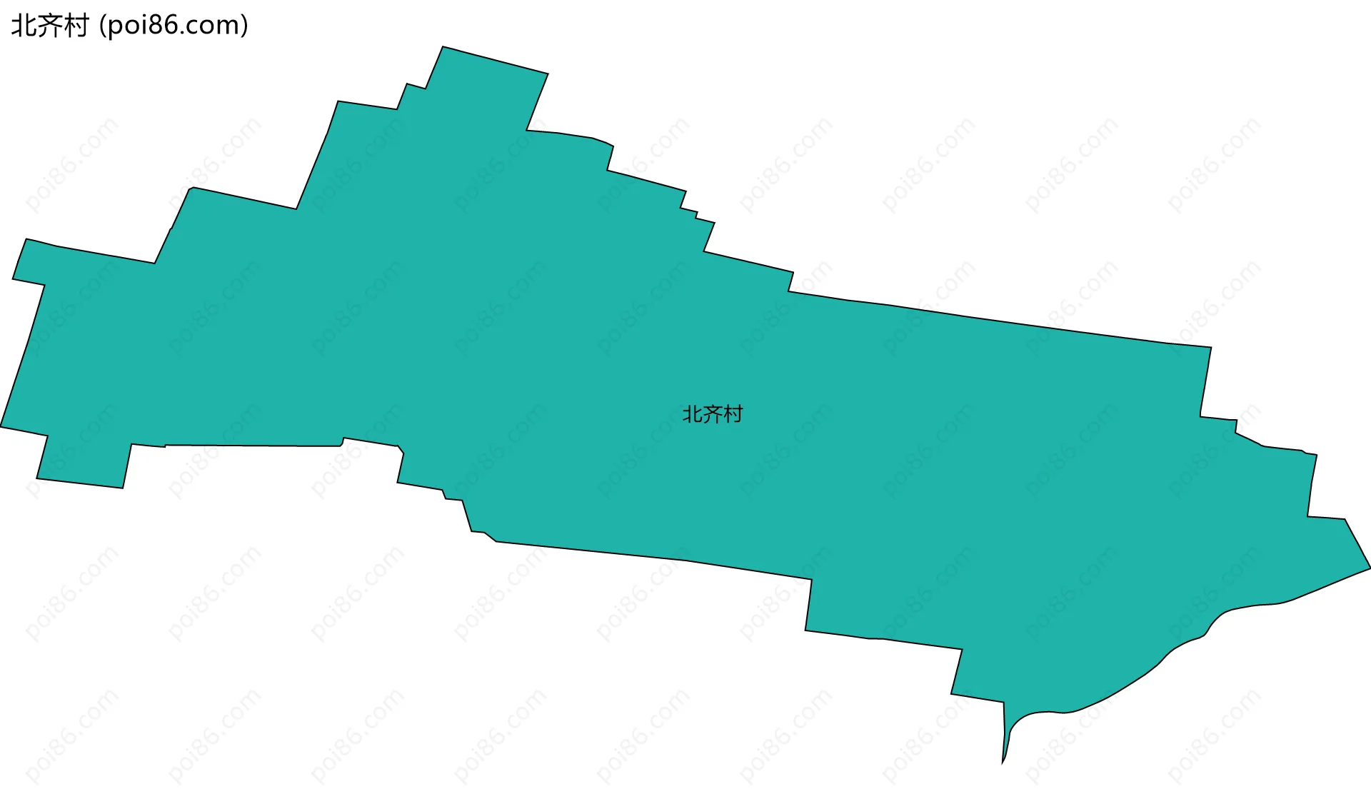 北齐村边界地图