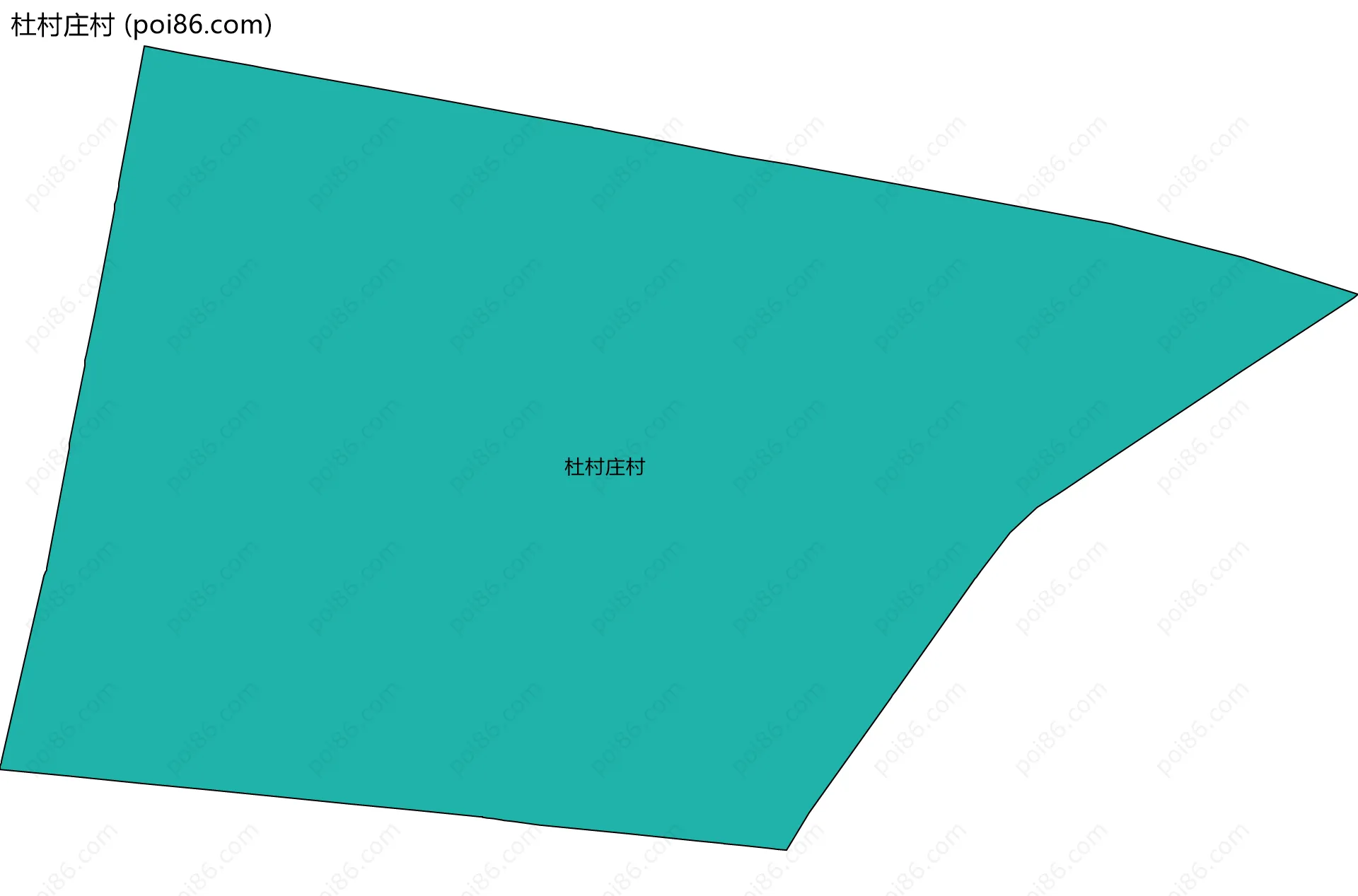 杜村庄村边界地图