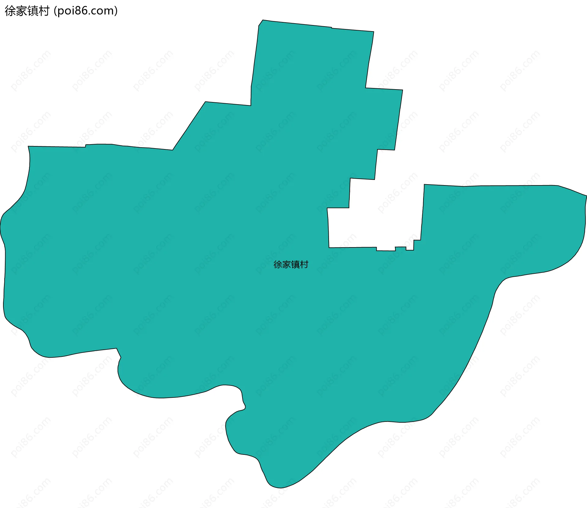 徐家镇村边界地图