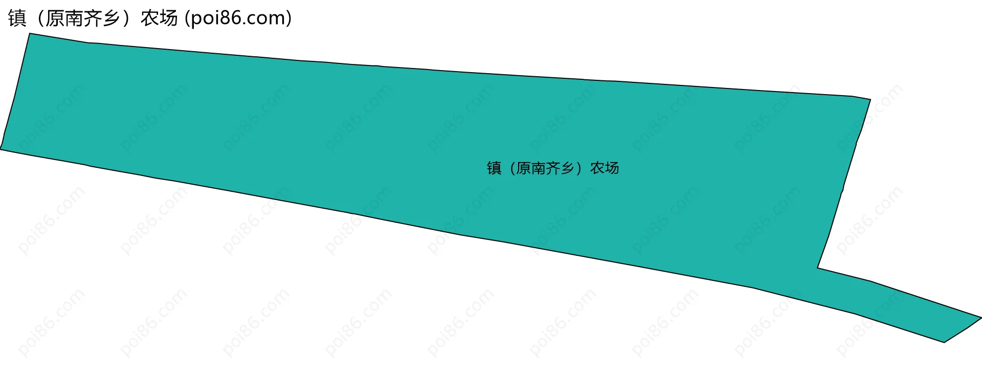镇（原南齐乡）农场边界地图