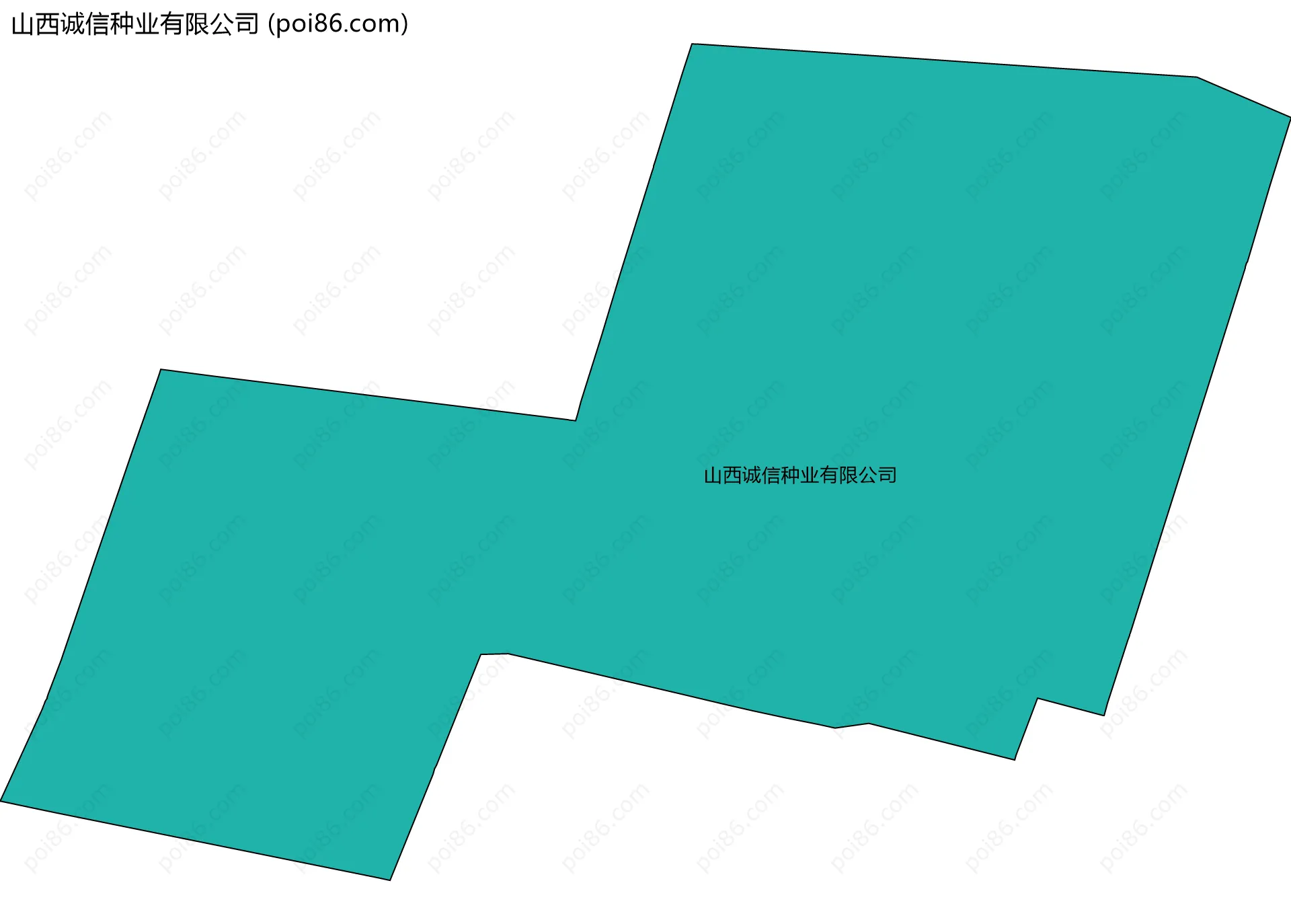 山西诚信种业有限公司边界地图