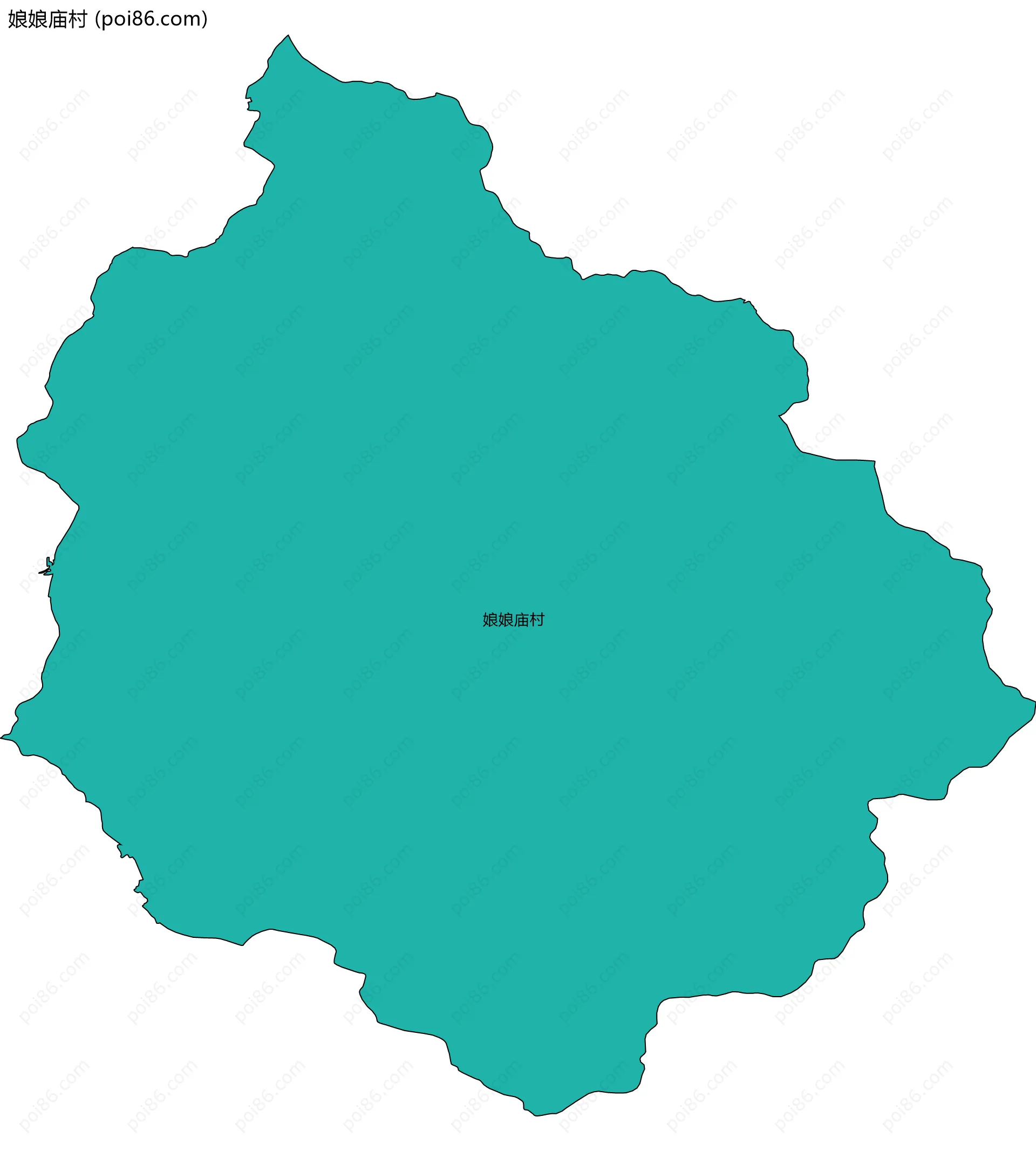 娘娘庙村边界地图