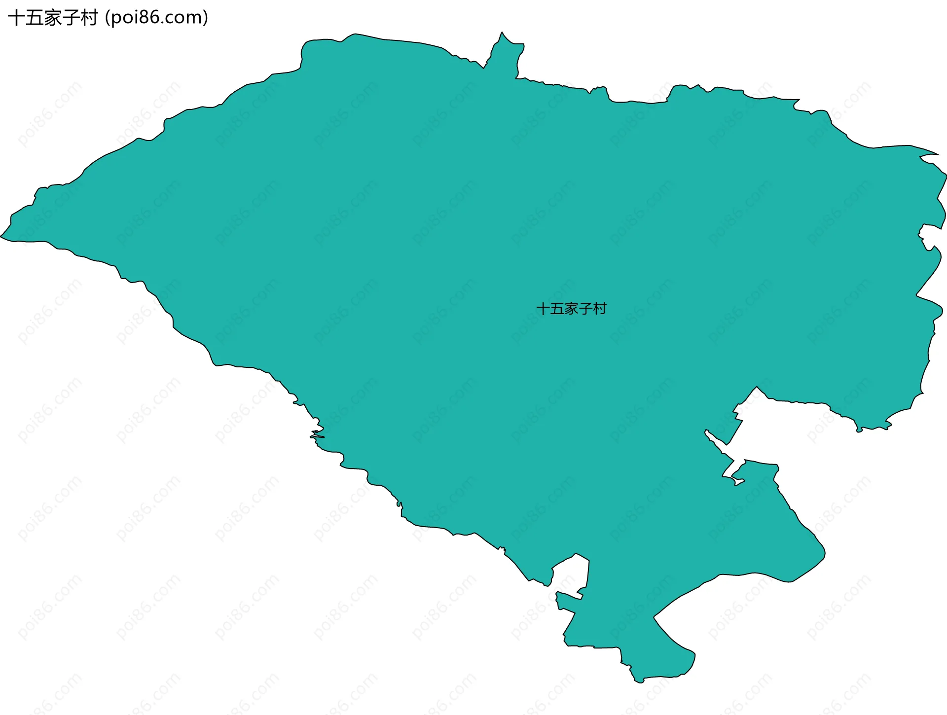 十五家子村边界地图