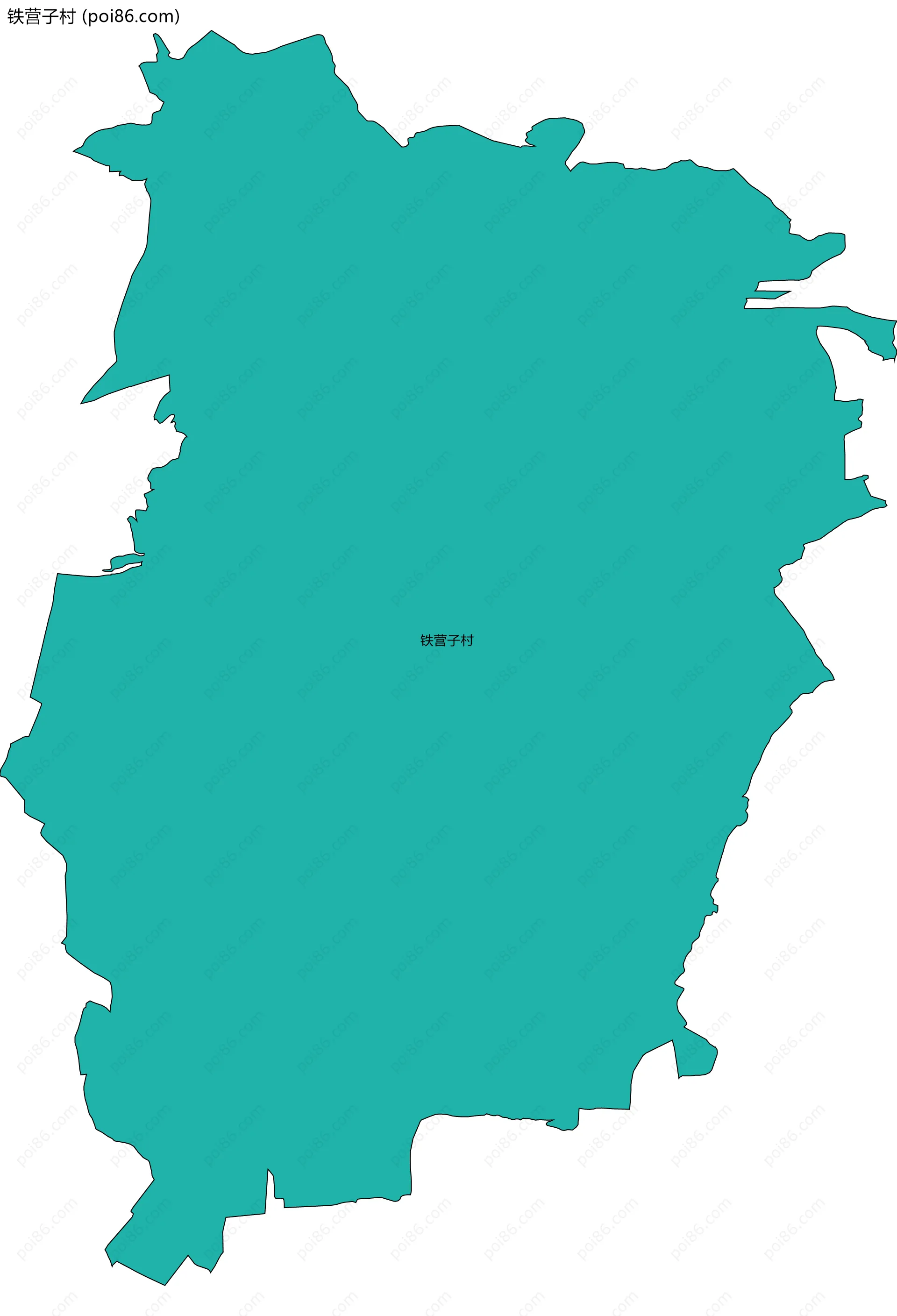 铁营子村边界地图