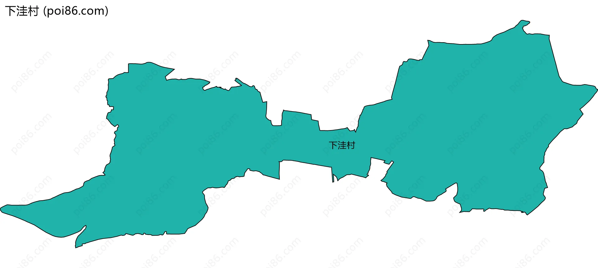 下洼村边界地图