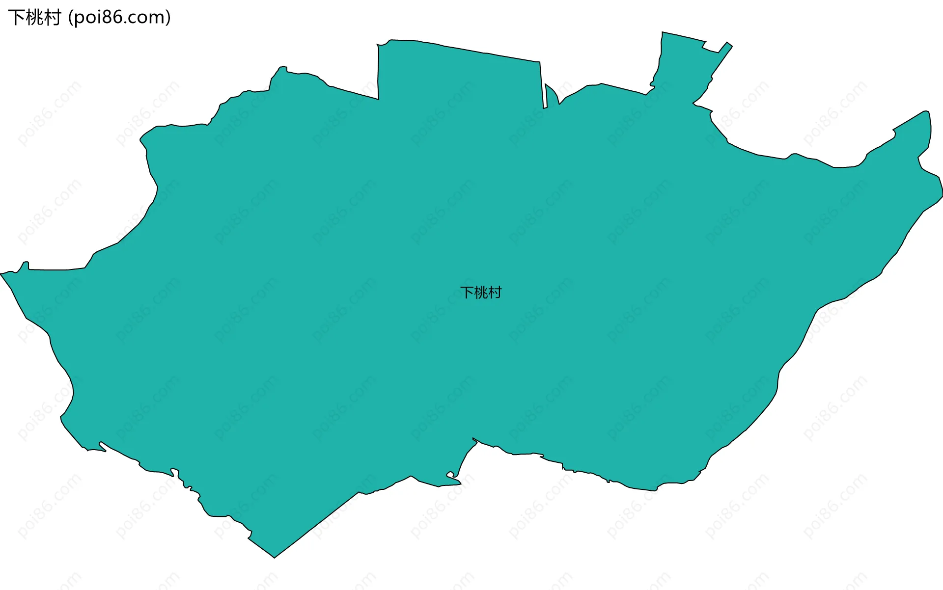 下桃村边界地图
