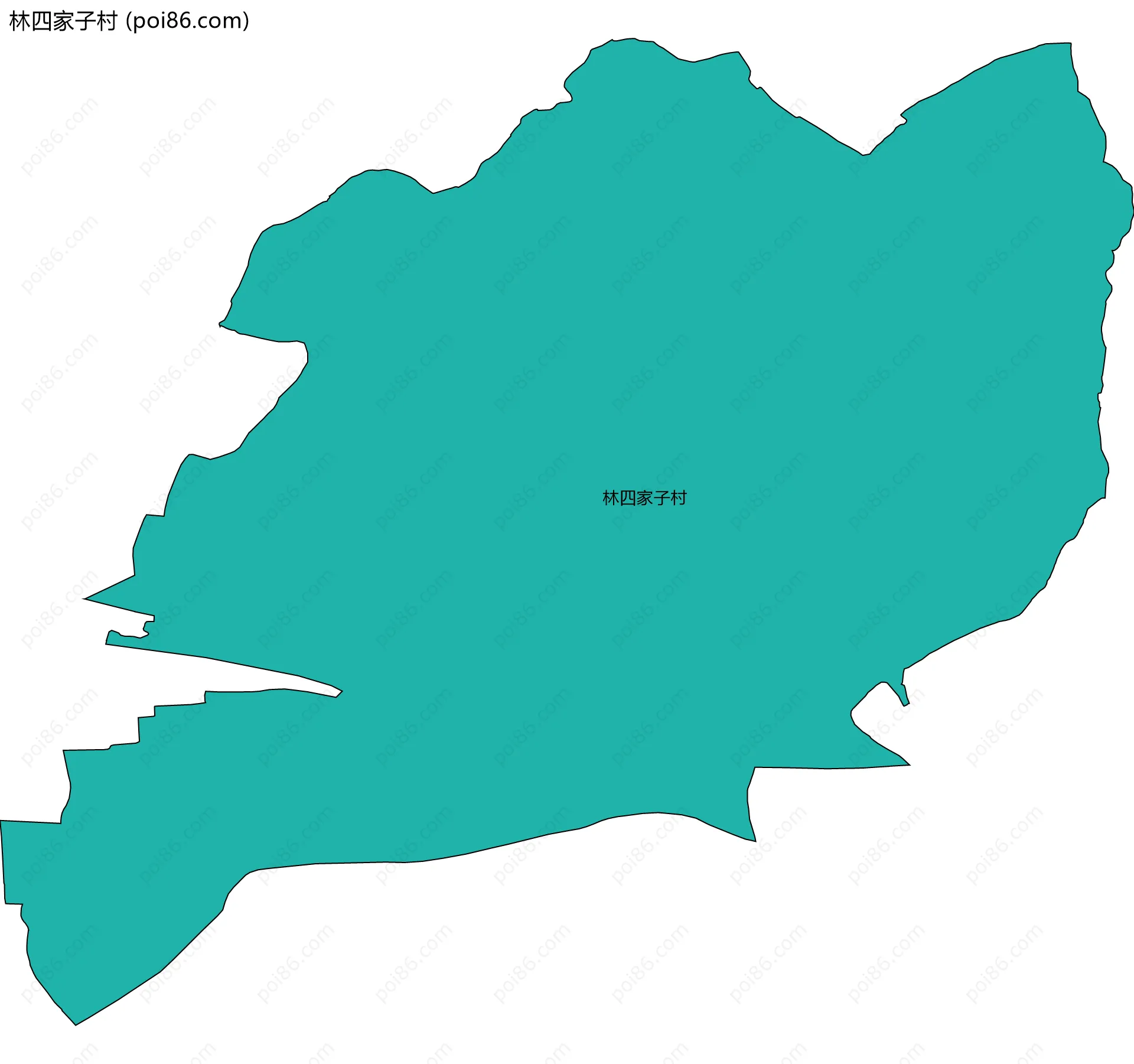 林四家子村边界地图