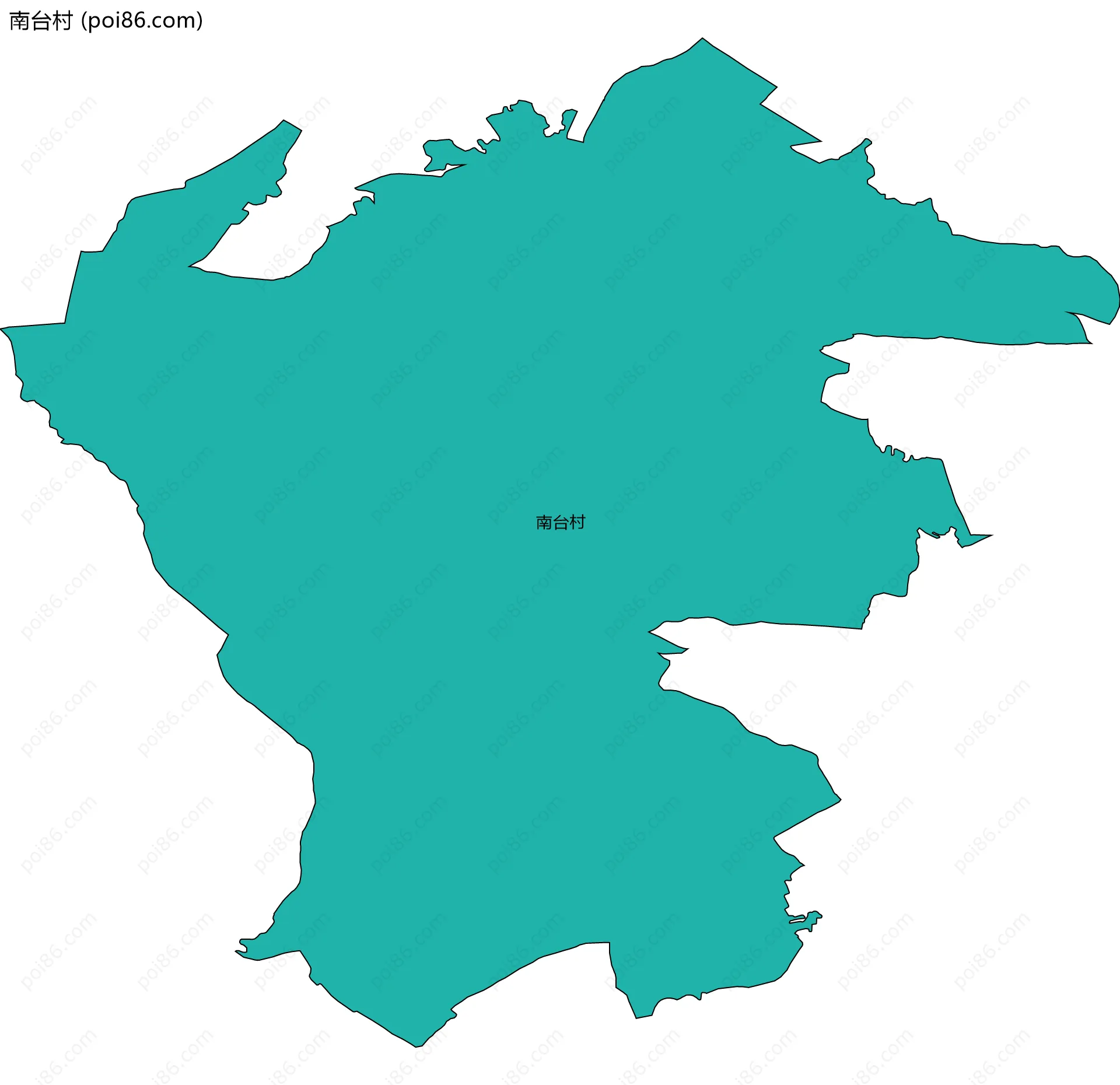 南台村边界地图