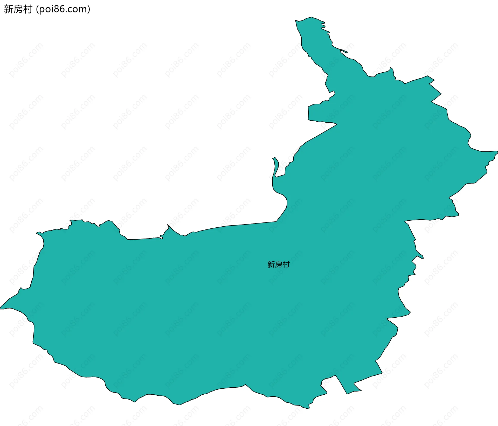 新房村边界地图