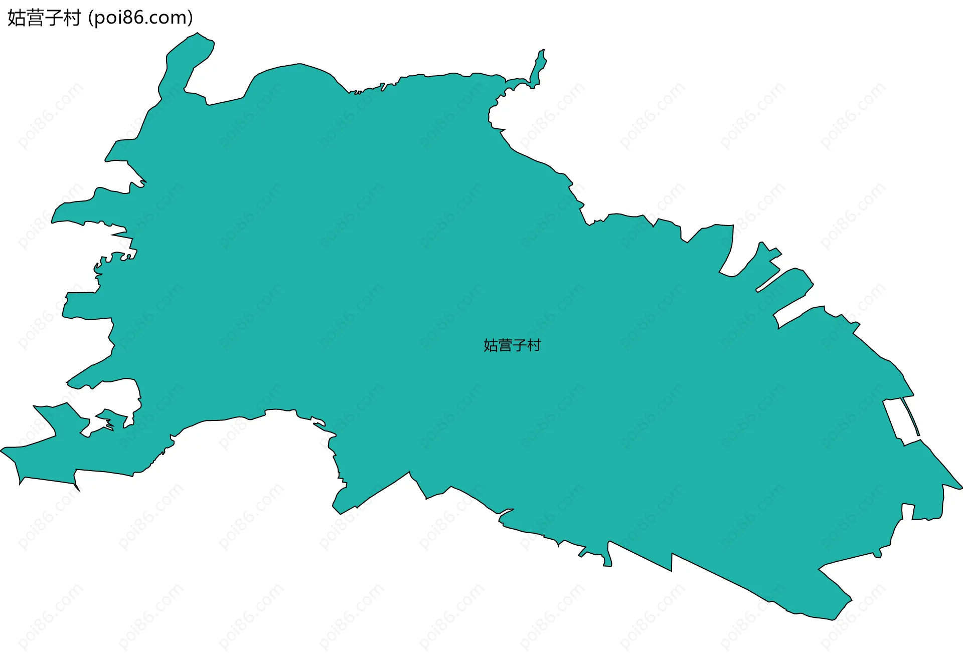 姑营子村边界地图