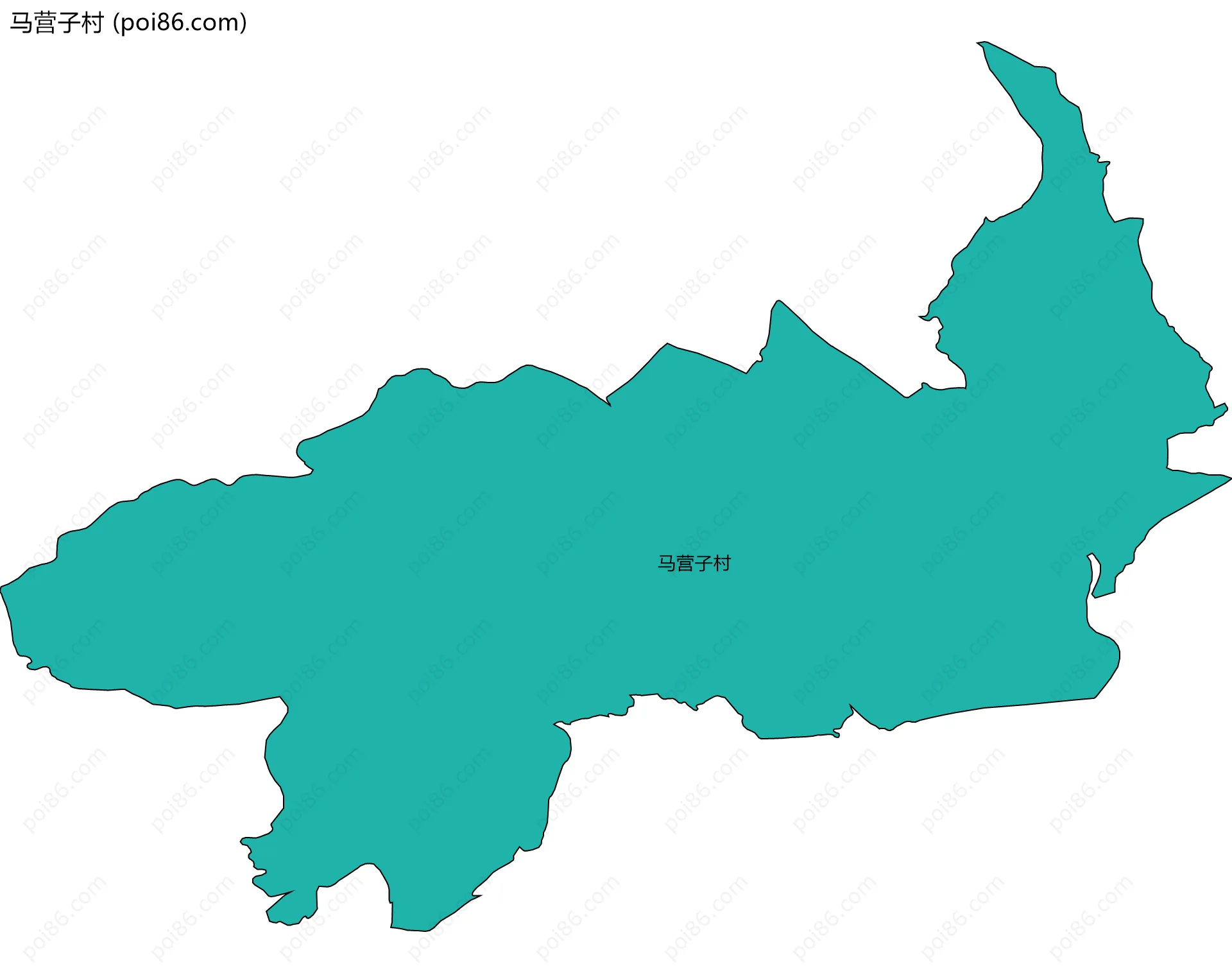 马营子村边界地图