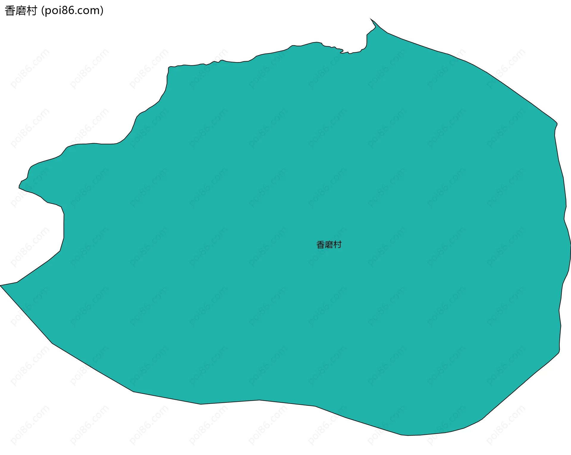 香磨村边界地图