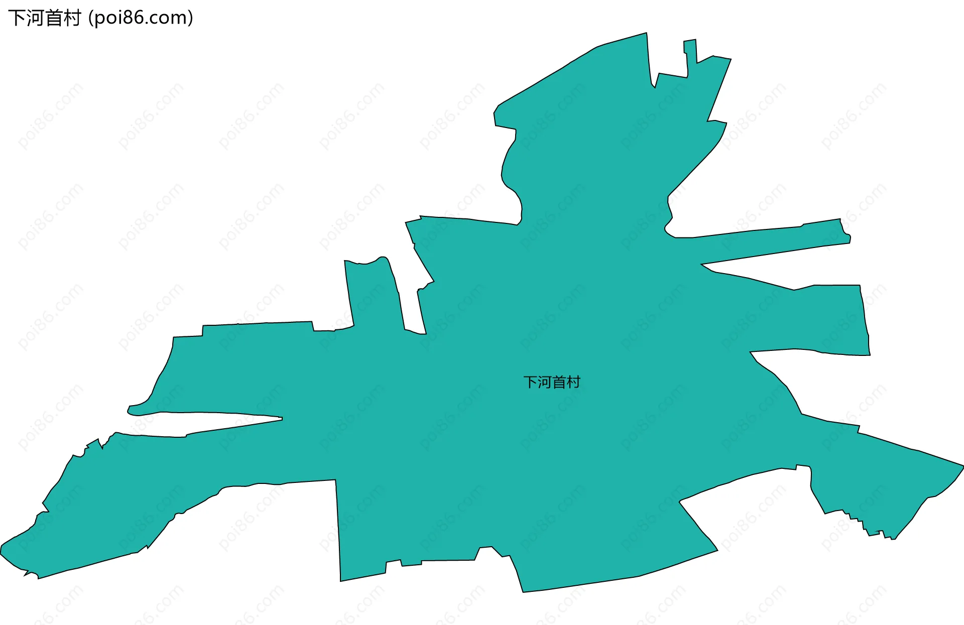 下河首村边界地图