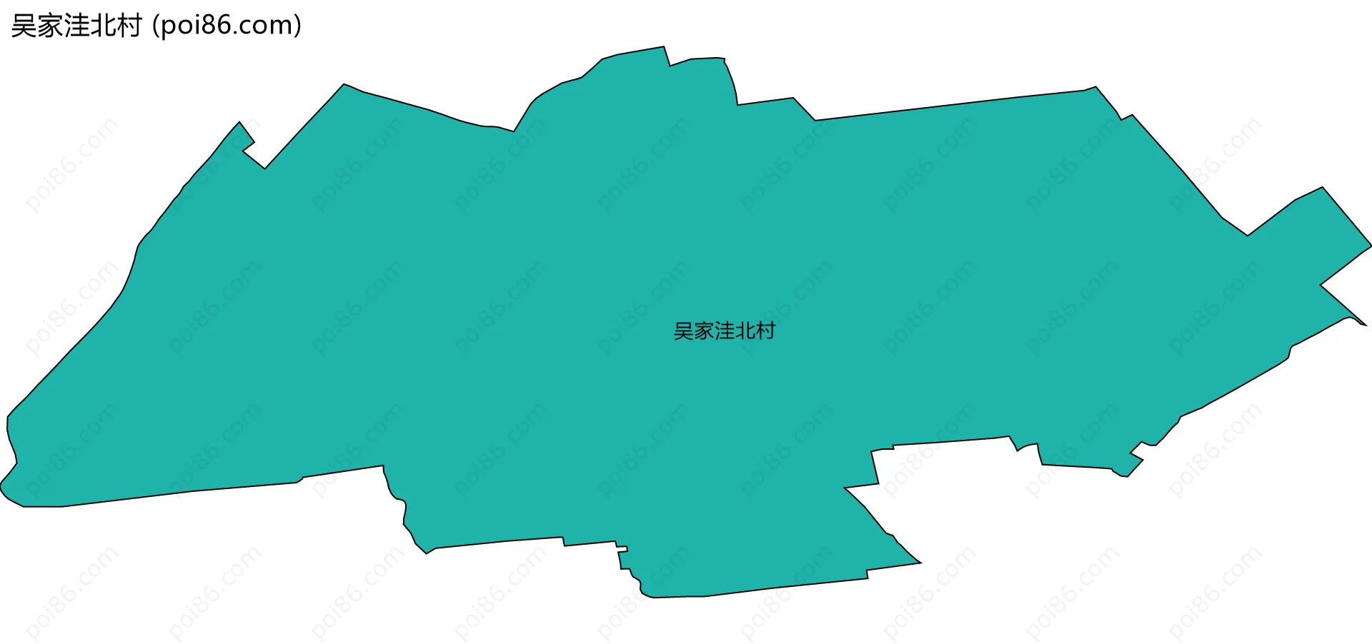 吴家洼北村边界地图