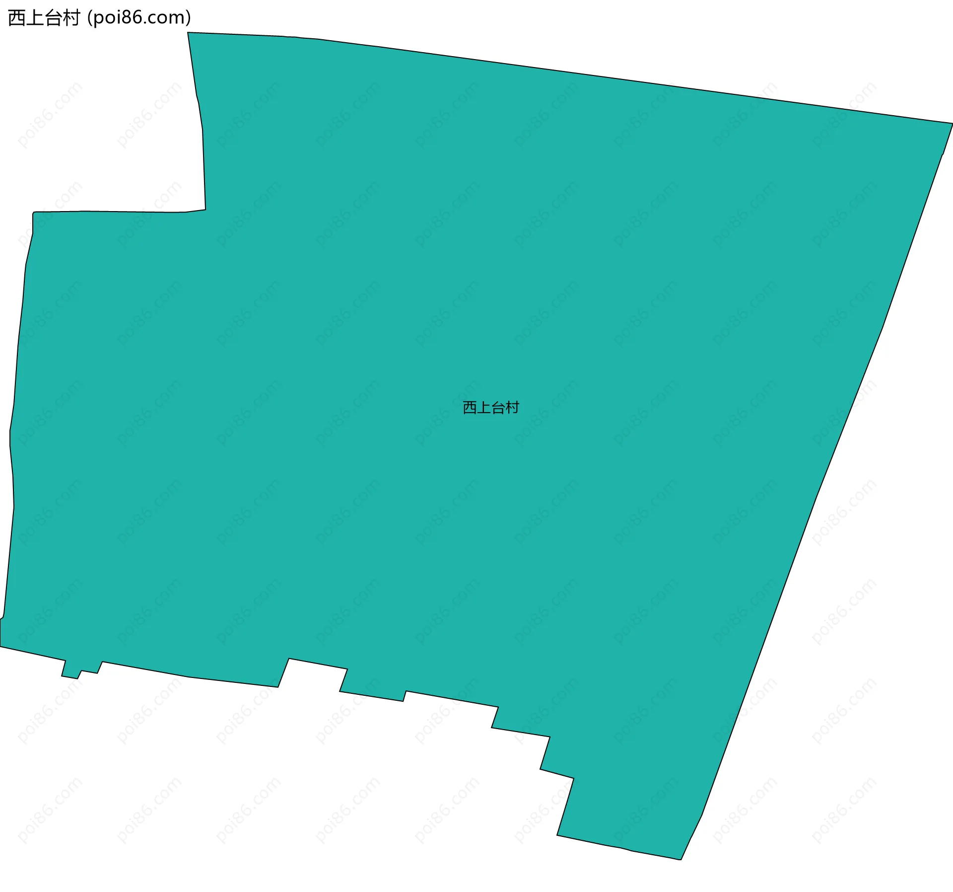 西上台村边界地图