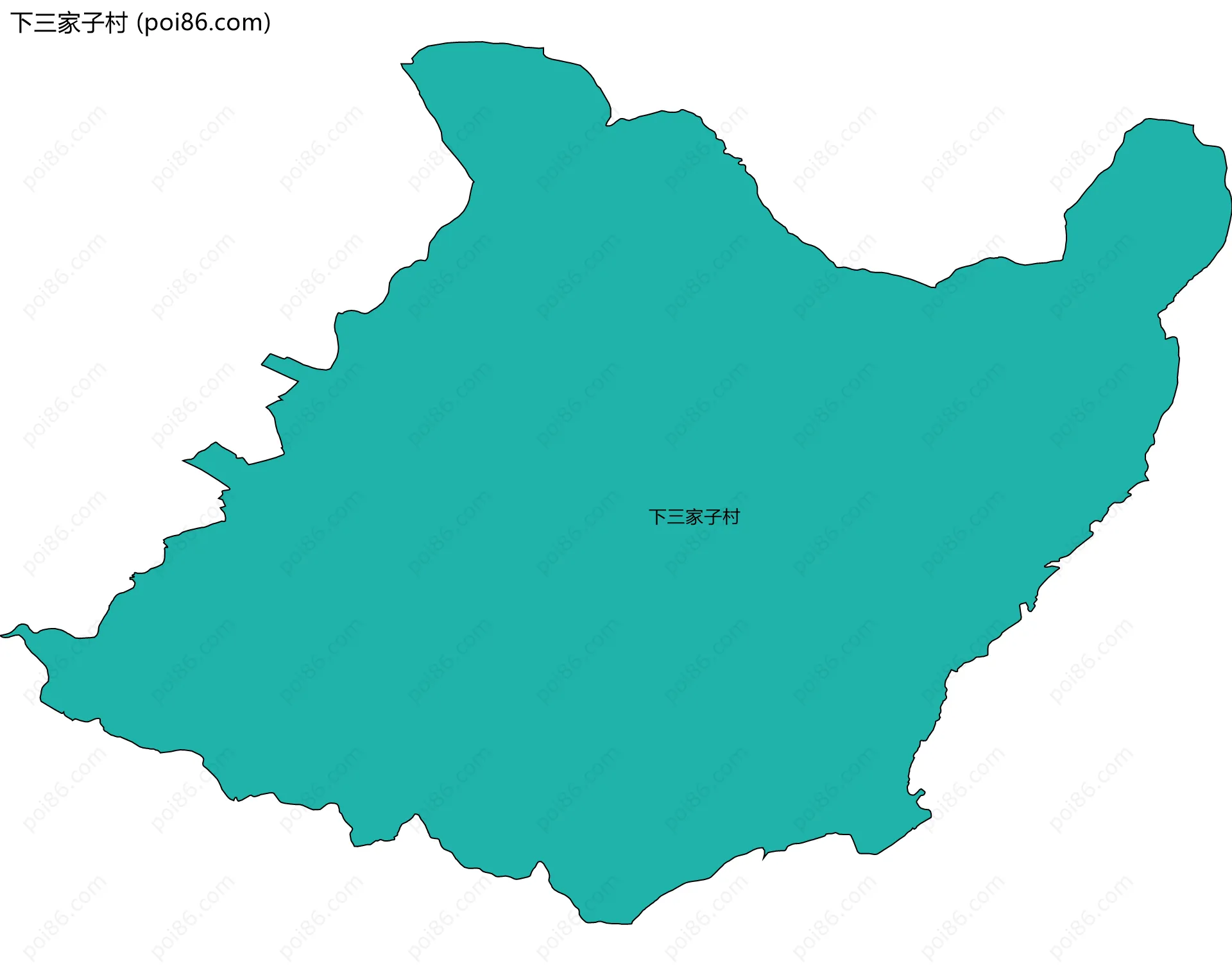 下三家子村边界地图