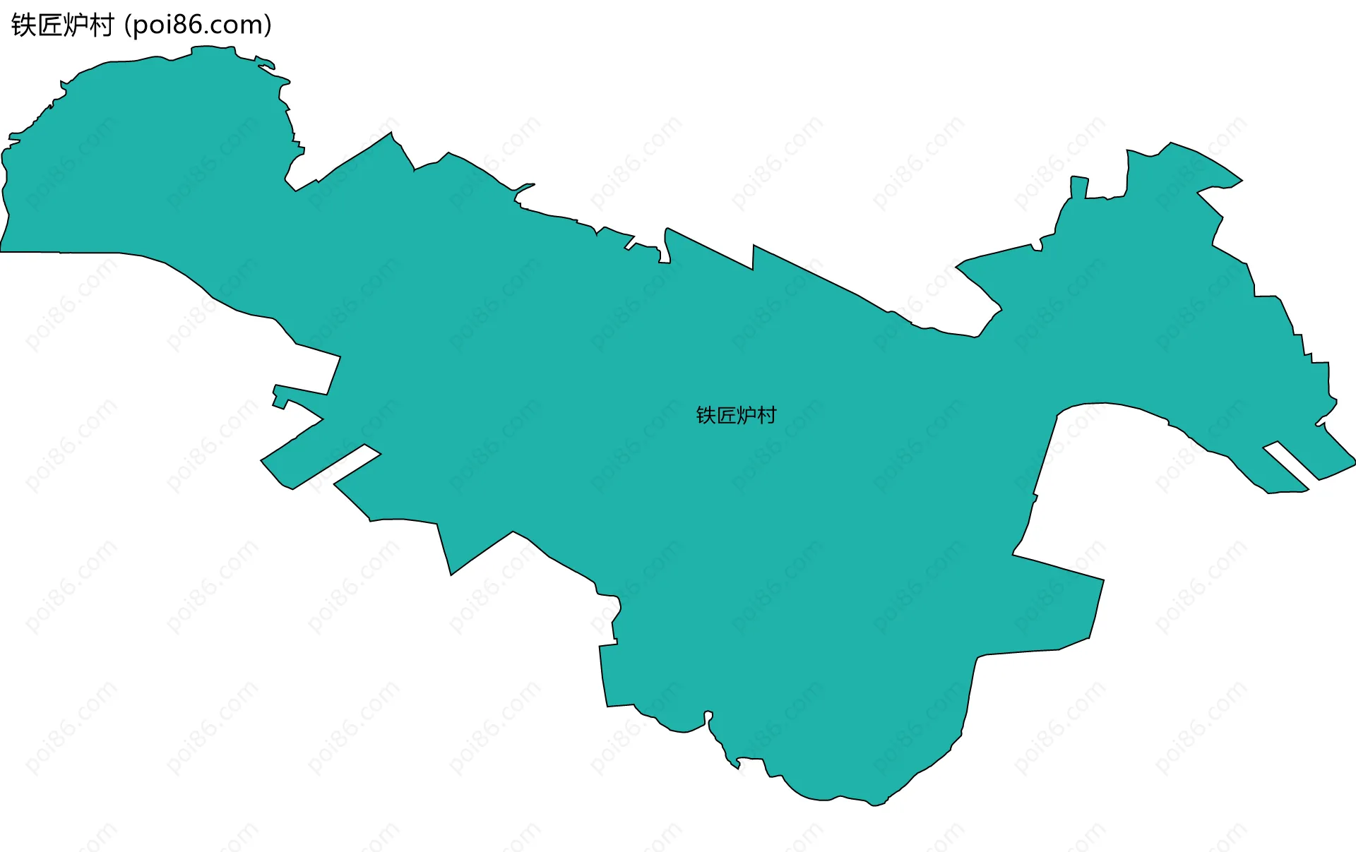 铁匠炉村边界地图