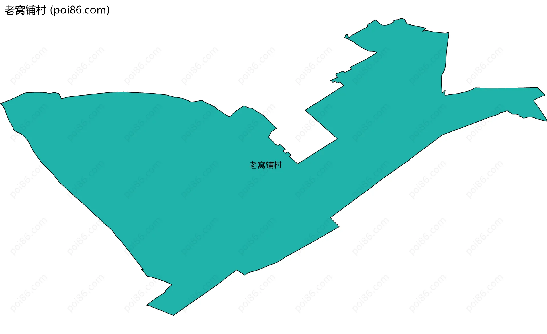 老窝铺村边界地图