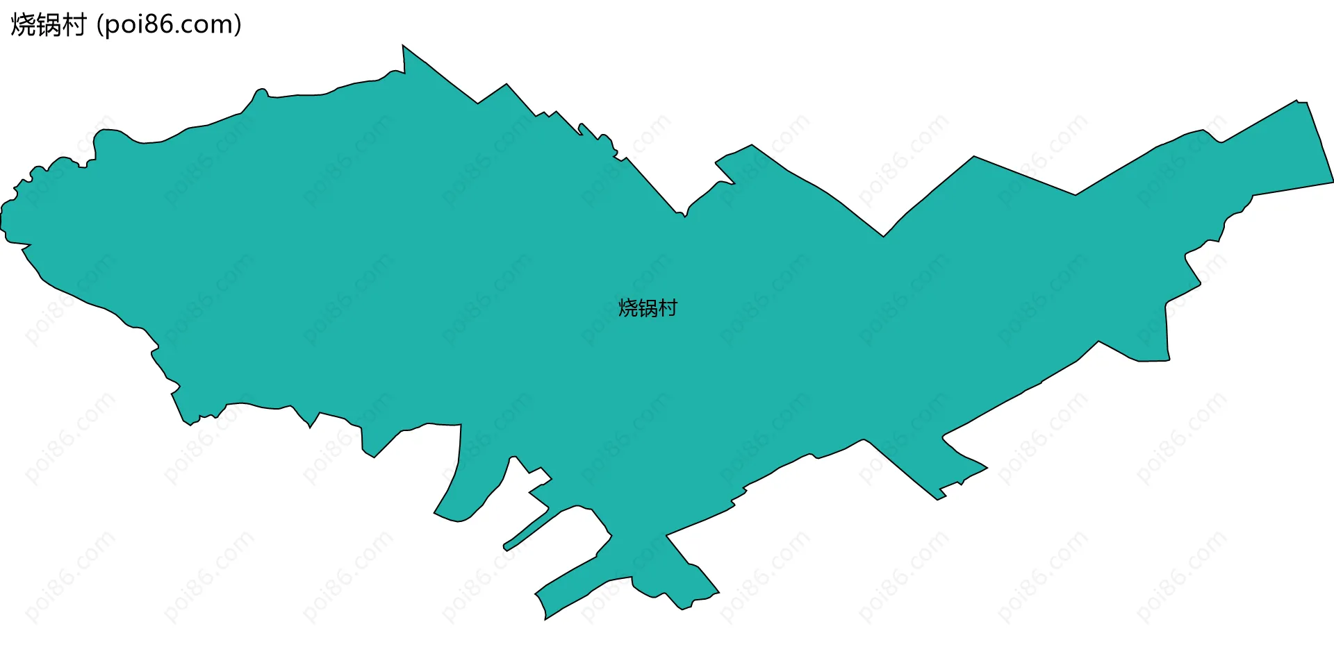 烧锅村边界地图