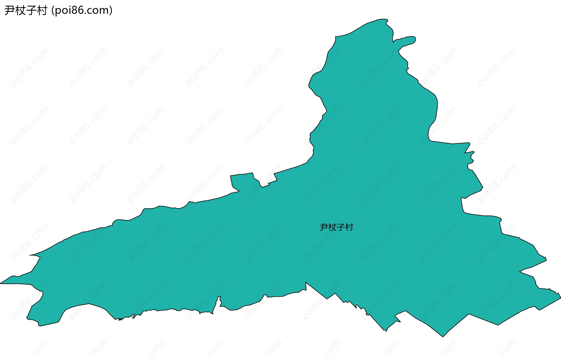 尹杖子村边界地图