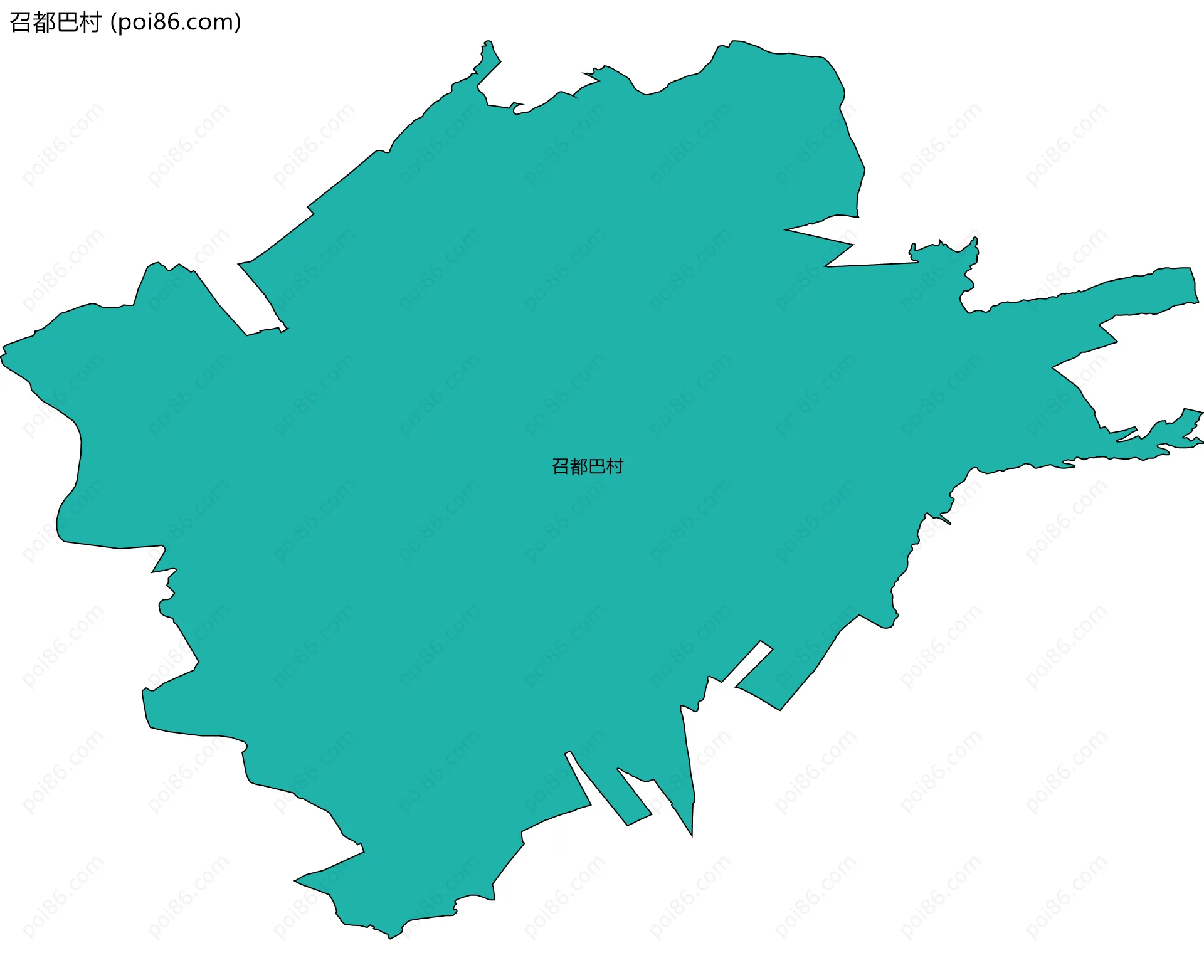 召都巴村边界地图
