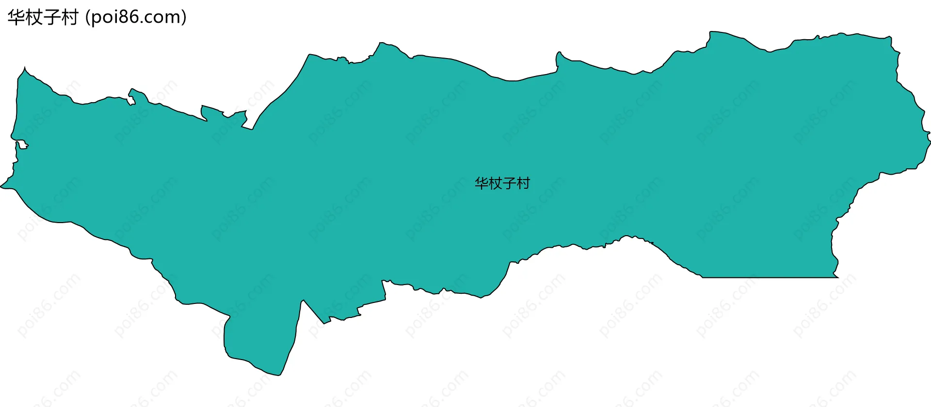 华杖子村边界地图