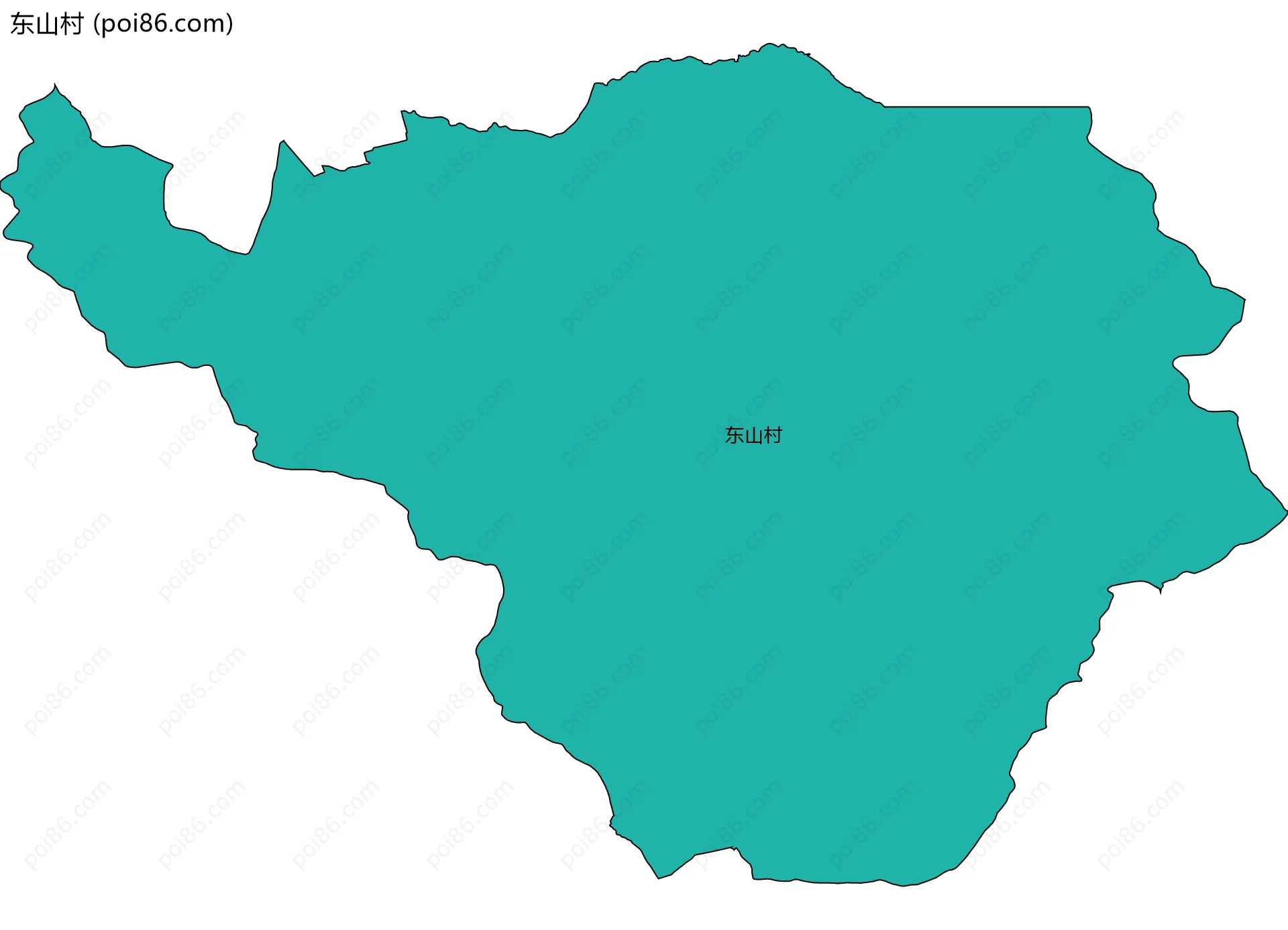 东山村边界地图