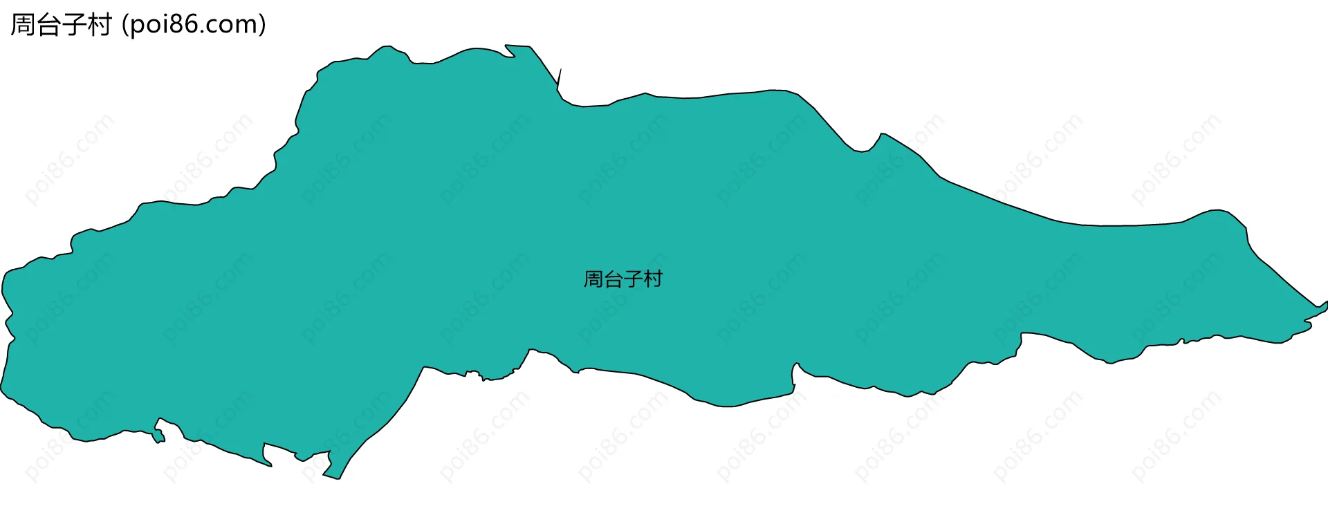 周台子村边界地图