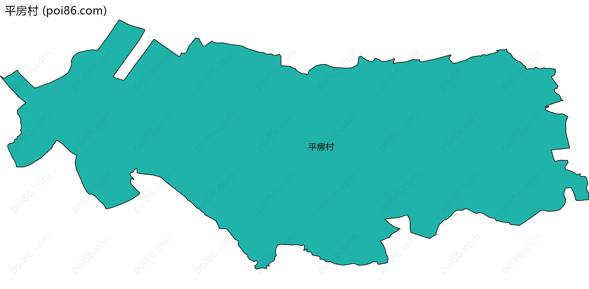 平房村边界地图