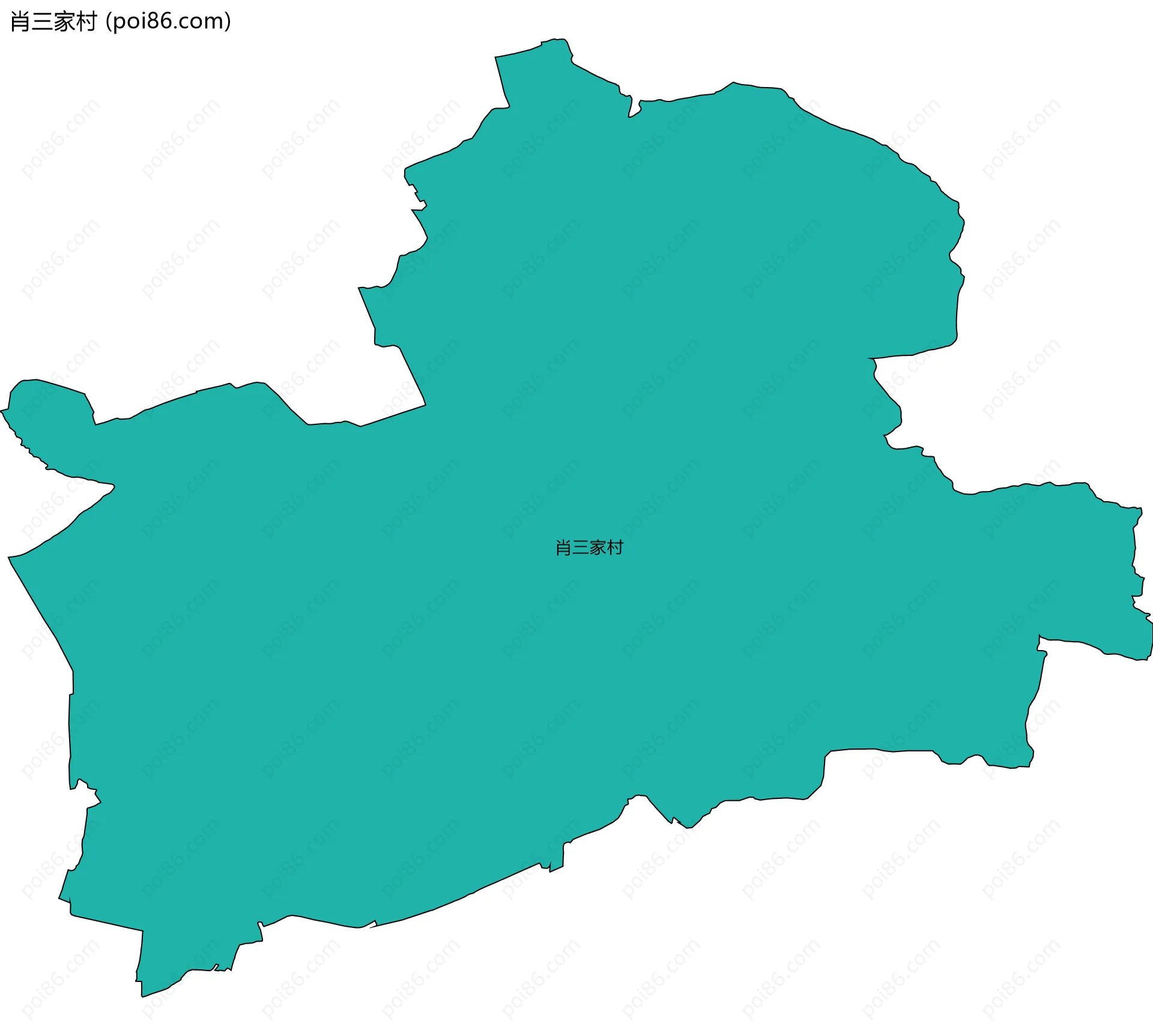 肖三家村边界地图