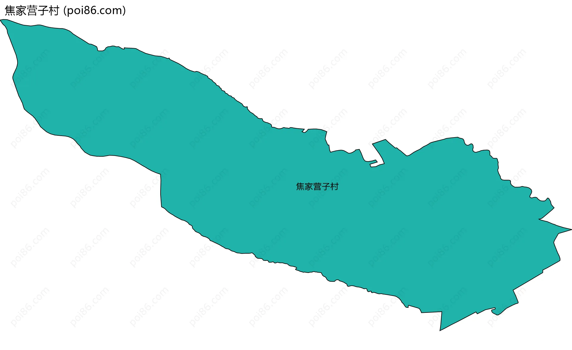 焦家营子村边界地图