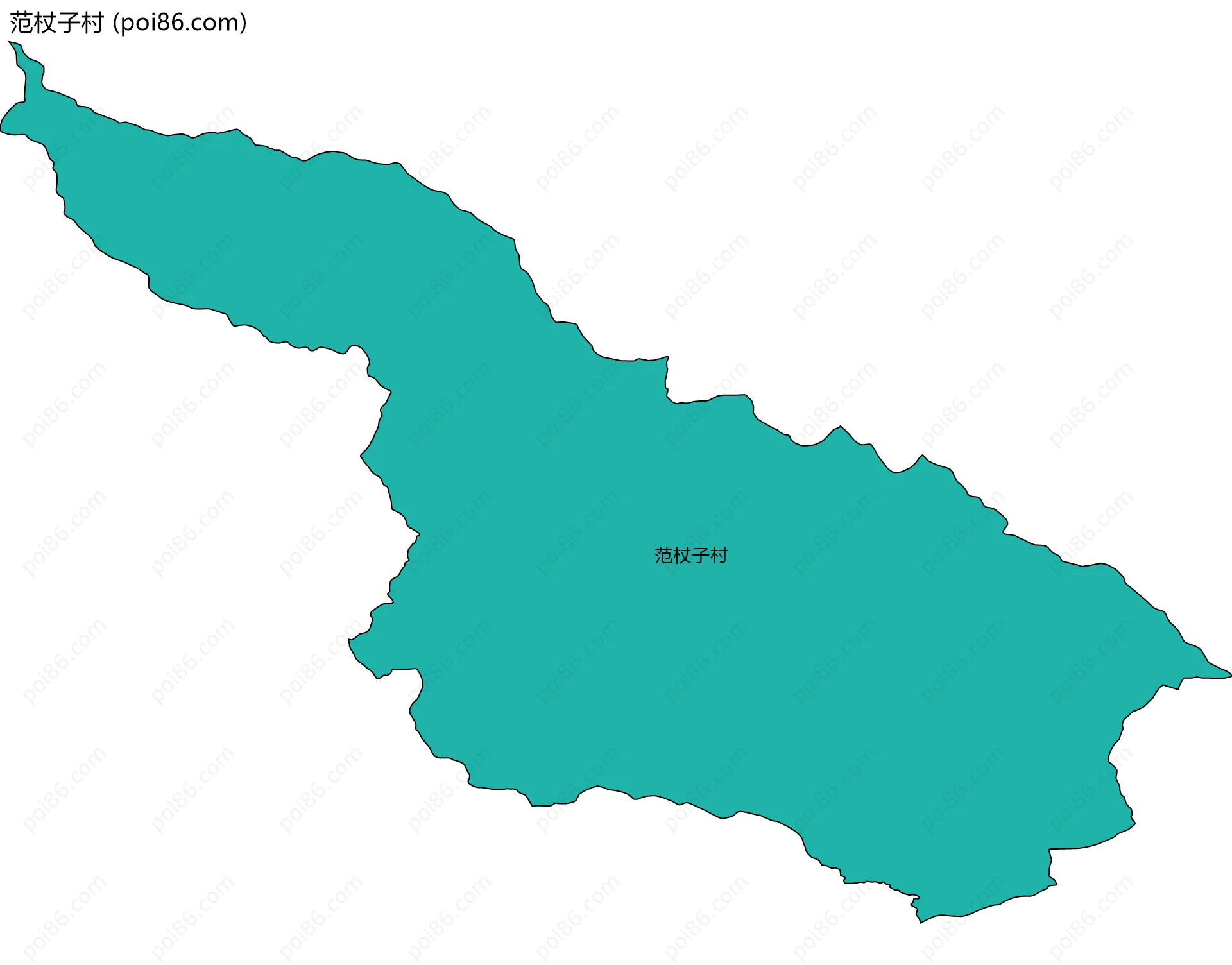 范杖子村边界地图