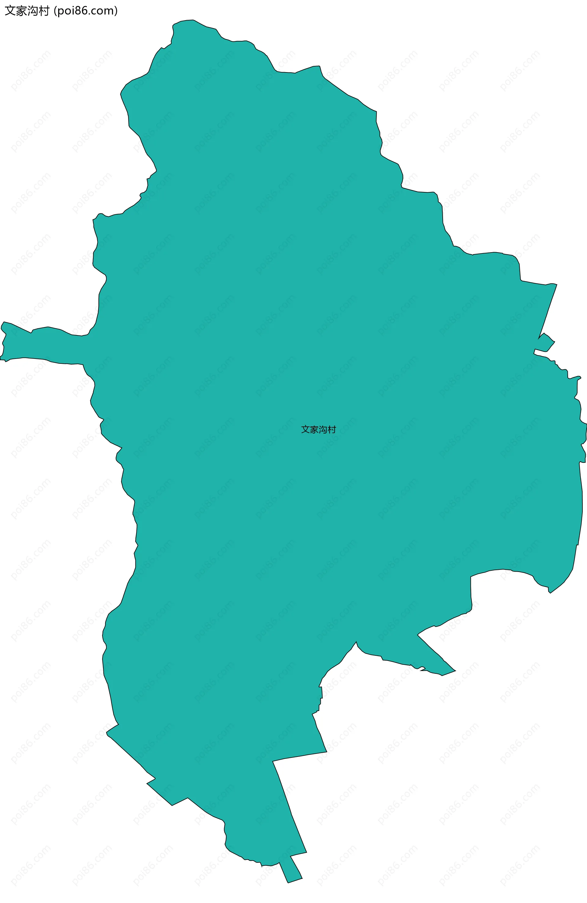 文家沟村边界地图