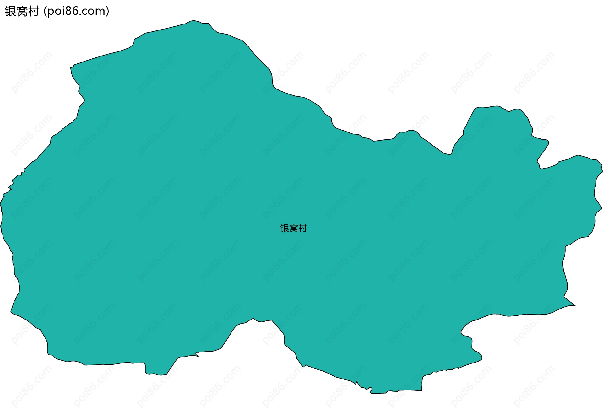 银窝村边界地图