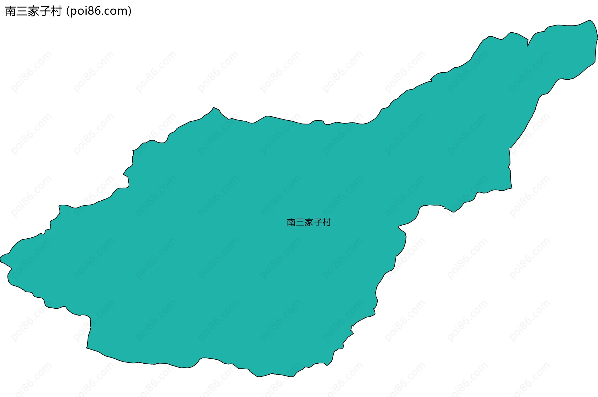 南三家子村边界地图