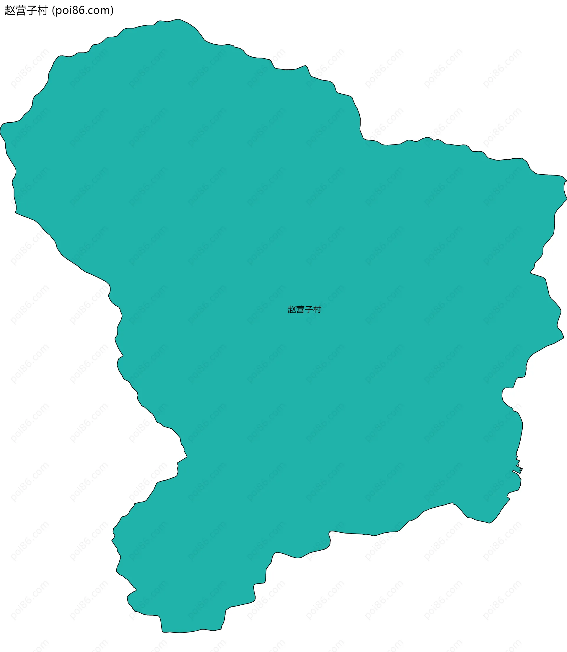 赵营子村边界地图