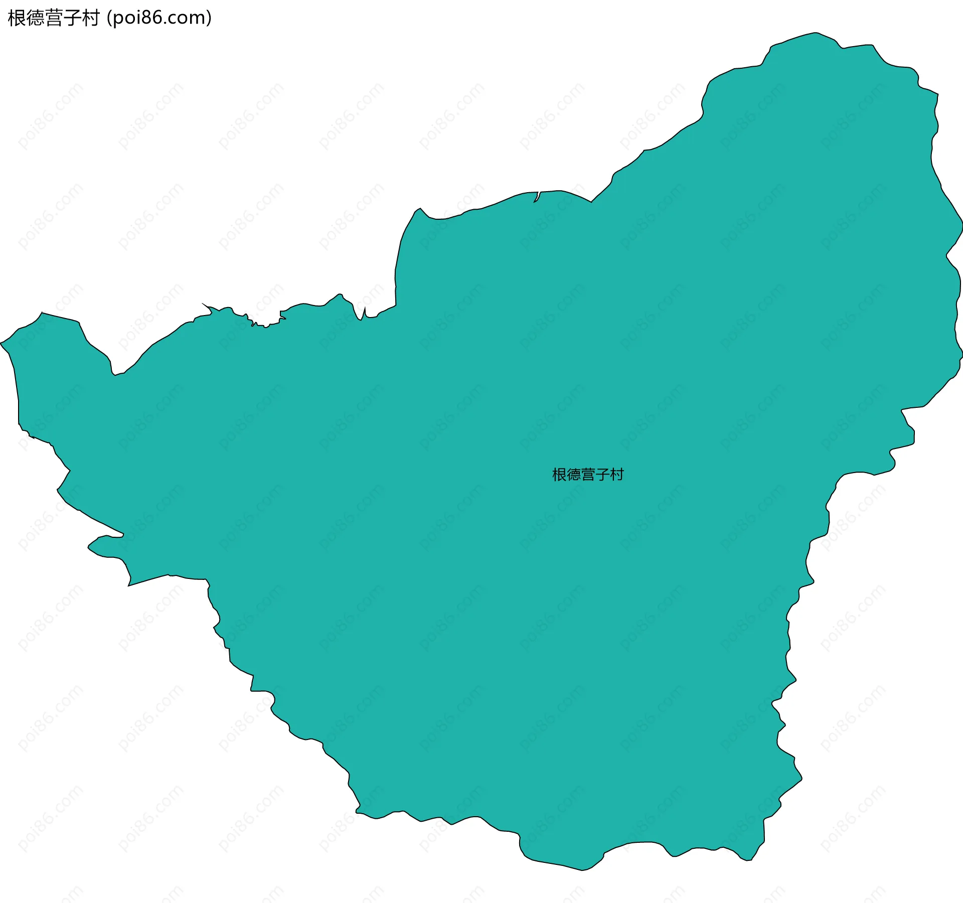 根德营子村边界地图