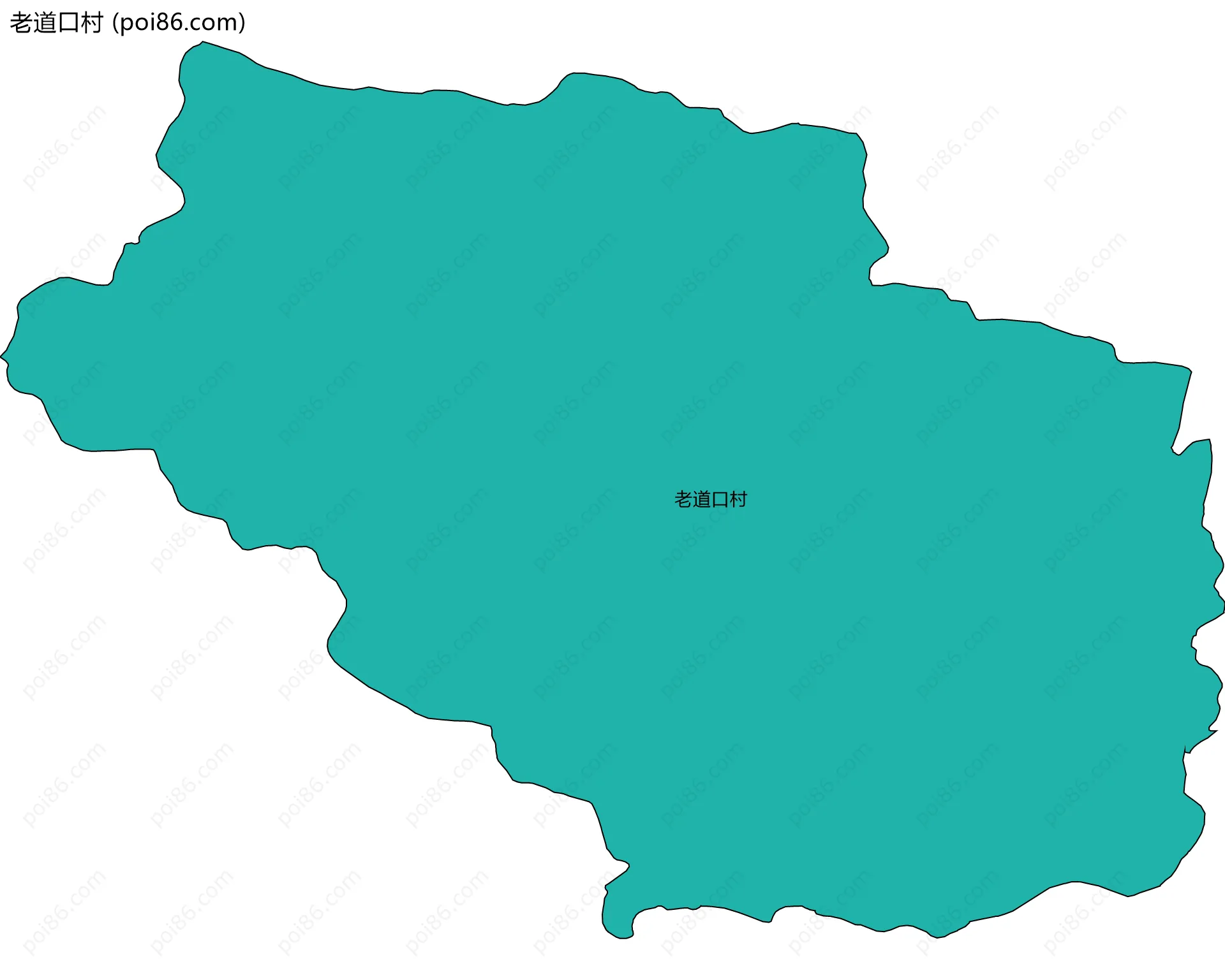 老道口村边界地图