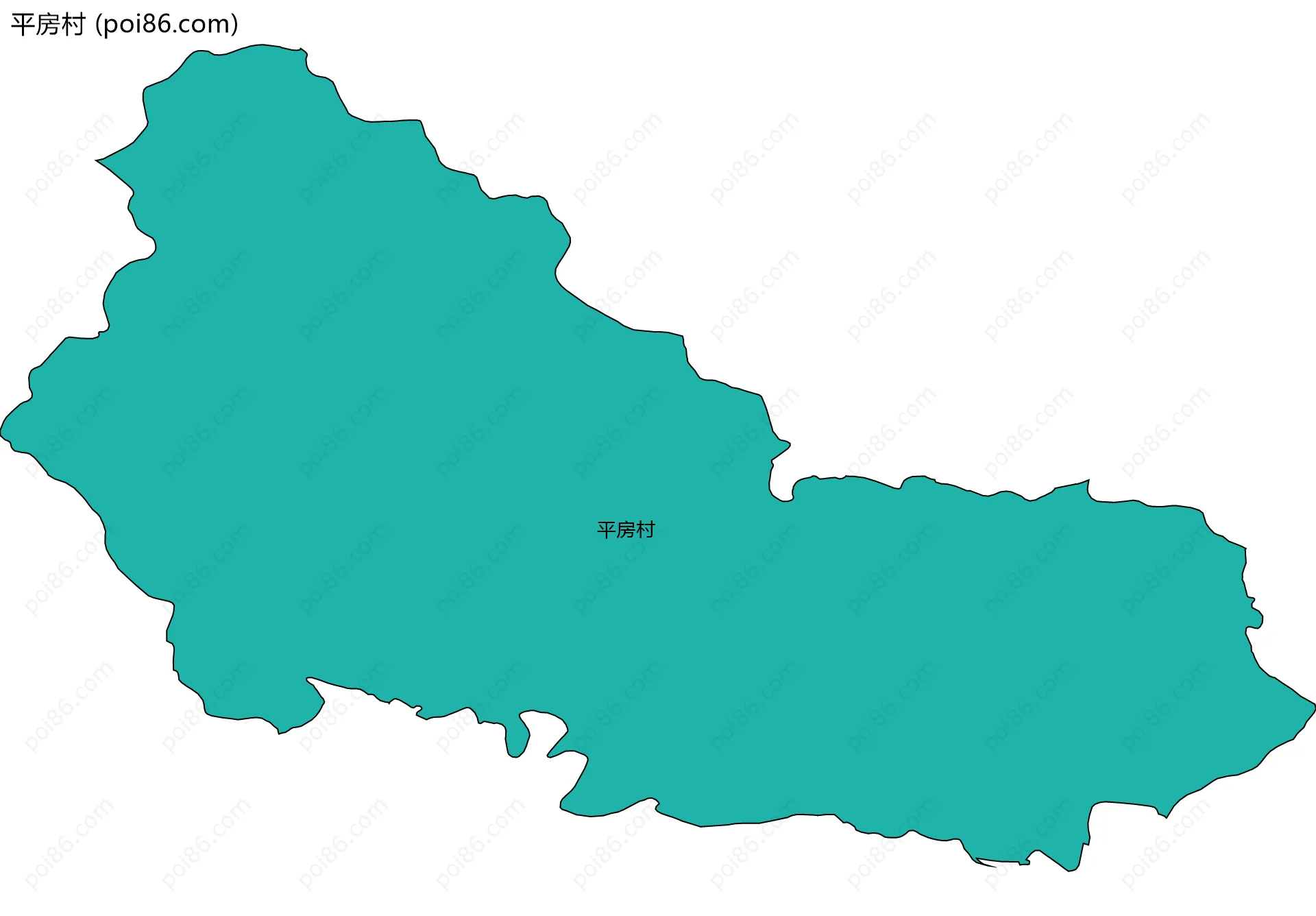 平房村边界地图