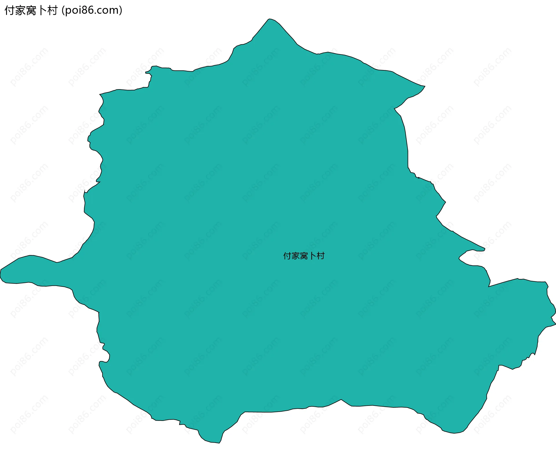 付家窝卜村边界地图