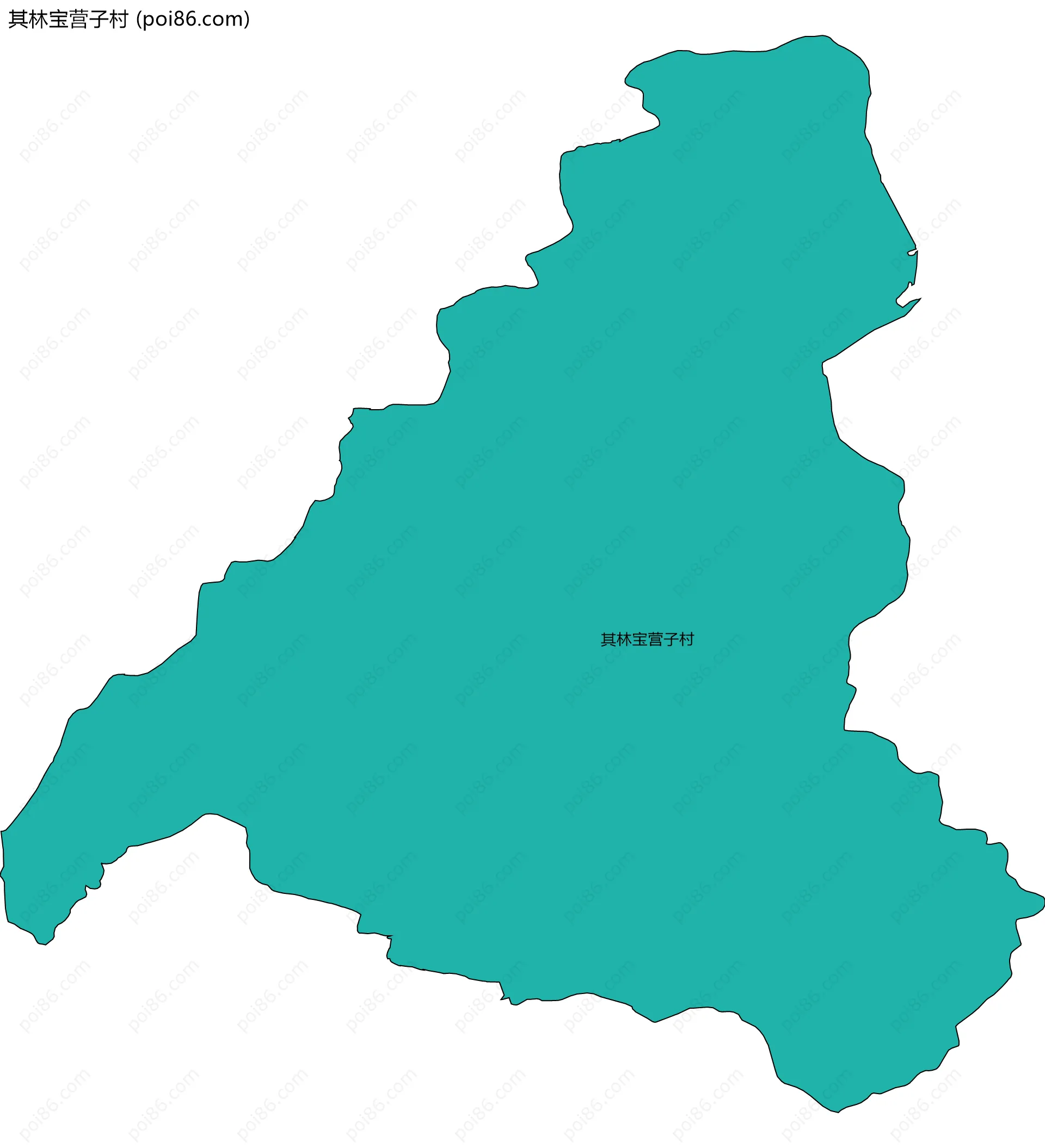 其林宝营子村边界地图