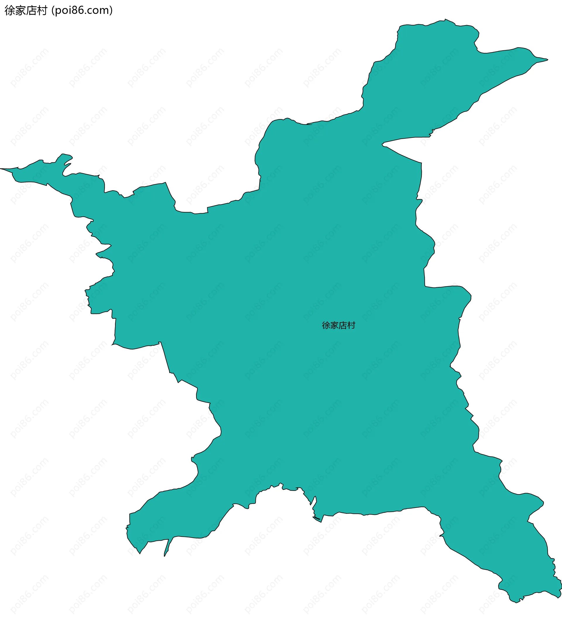 徐家店村边界地图