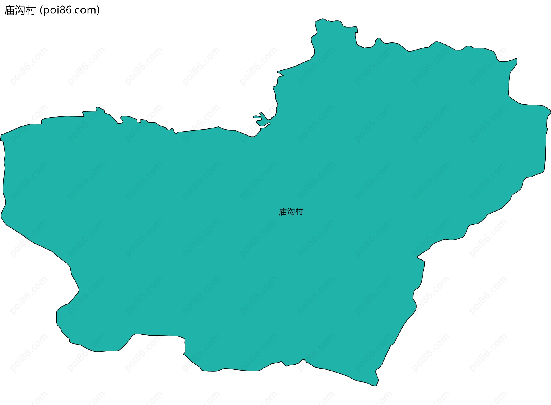 庙沟村边界地图