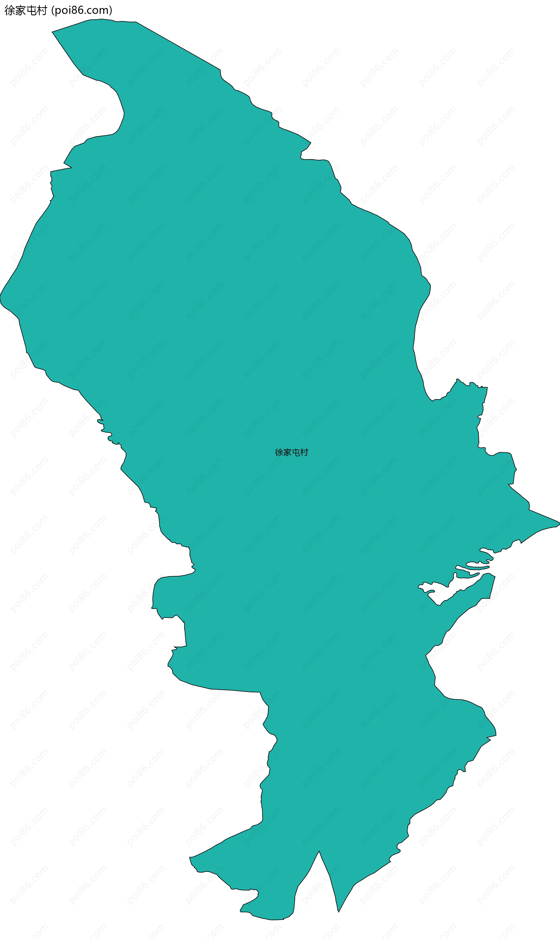 徐家屯村边界地图