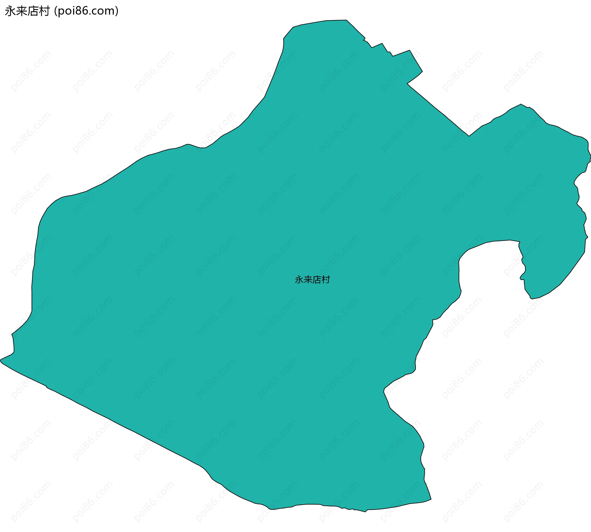 永来店村边界地图