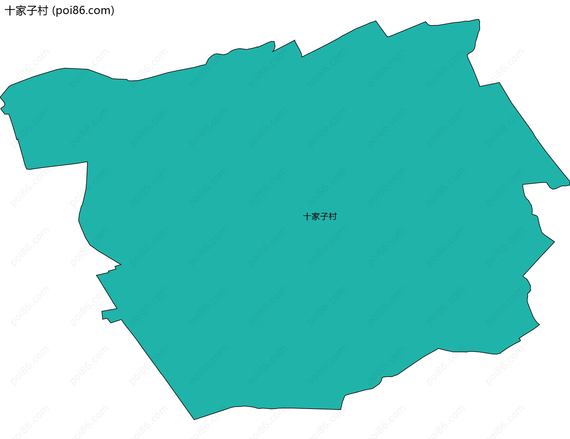 十家子村边界地图